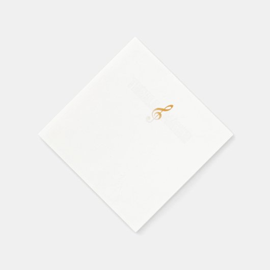 Treble Maker Clef Musician Notes Composite Gif Serviette (Ecke)