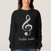 Treble maker  Clef Piano Sweatshirt (Vorderseite)