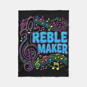 Treble Maker Lustiges Musik-Pun-Shirt Choir Nd Gee Fleecedecke