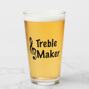 Treble Maker Music Spaß Treble Clef Glas