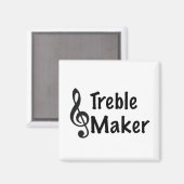 Treble Maker Music Spaß Treble Clef Magnet (Vorderseite/Rückseite)