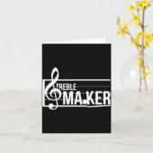 Treble Maker Pun Funny Marching Band Music Lover E Karte (Gelbe Blume)
