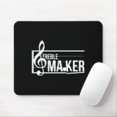 Treble Maker Pun Funny Marching Band Music Lover E Mousepad (Mit Mouse)