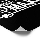 Treble Maker Pun Funny Marching Band Music Lover E Poster (Ecke)