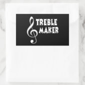 Treble Maker Rechteckiger Aufkleber (Tasche)