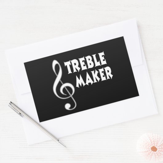 Treble Maker Rechteckiger Aufkleber (Umschlag)