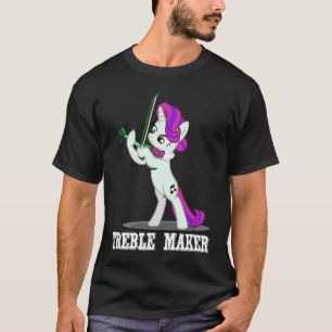 Treble Maker Unicorn Violinist Violin T-Shirt