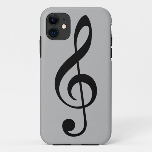 TREBLE SCHLÜSSEL ICON Case-Mate iPhone HÜLLE (Rückseite)