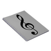 TREBLE SCHLÜSSEL ICON NOTIZBLOCK (Rechte Seite)