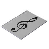 TREBLE SCHLÜSSEL ICON NOTIZBLOCK (Linke Seite)