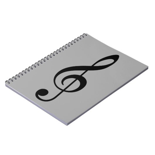 TREBLE SCHLÜSSEL ICON NOTIZBLOCK (Linke Seite)