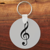 TREBLE SCHLÜSSEL ICON SCHLÜSSELANHÄNGER (Vorderseite)