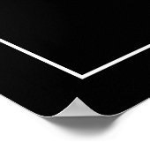 Treblemaker Funny Music Pun Classy Black G-Clef Poster (Ecke)