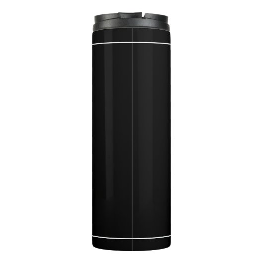 Treblemaker Funny Music Pun Classy Black G-Clef Thermosbecher (Rückseite)