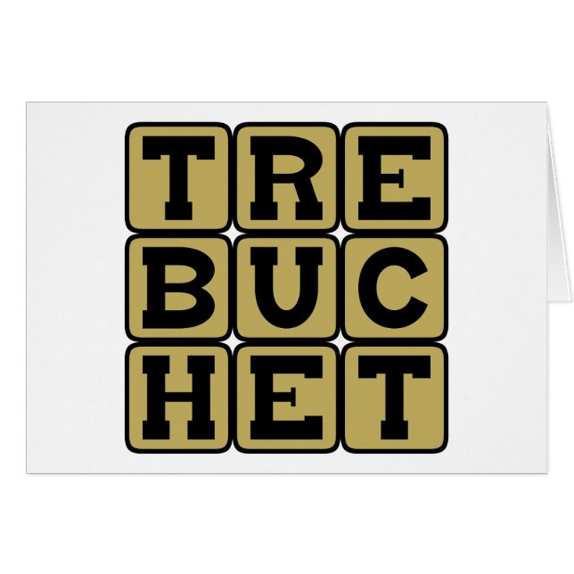 Trebuchet, Katapultwaffe (Vorderseite (Horizontal))