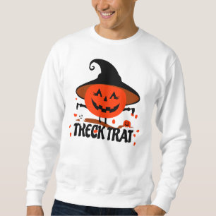 Treck Trat Kürbis Lächeln Sweatshirt