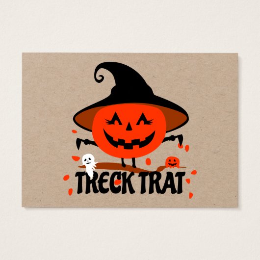 Treck Trat Pumpkin Lächeln (Rückseite)