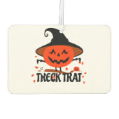 Treck Trat Pumpkin Lächeln Autolufterfrischer (Rückseite)
