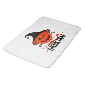 Treck Trat Pumpkin Lächeln Badematte (Schrägansicht)