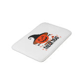 Treck Trat Pumpkin Lächeln Badematte (Schrägansicht)