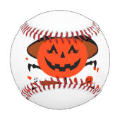 Treck Trat Pumpkin Lächeln Baseball (Rückseite)