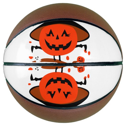 Treck Trat Pumpkin Lächeln Basketball (Vorderseite)