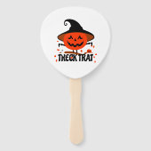 Treck Trat Pumpkin Lächeln Fächer (Rückseite)