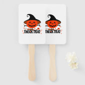 Treck Trat Pumpkin Lächeln Fächer (Vorne und Hinten)