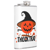 Treck Trat Pumpkin Lächeln Flachmann (Rechts)