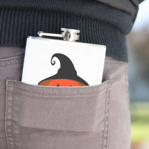 Treck Trat Pumpkin Lächeln Flachmann