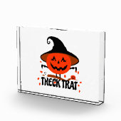 Treck Trat Pumpkin Lächeln Fotoblock (Rechts)