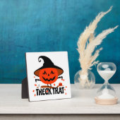 Treck Trat Pumpkin Lächeln Fotoplatte (InSitu)