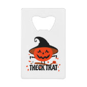 Treck Trat Pumpkin Lächeln Geldbeutel Flaschenöffner (Vorderseite)