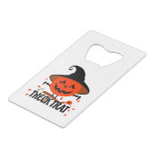 Treck Trat Pumpkin Lächeln Geldbeutel Flaschenöffner (Rückseite Schrägansicht)