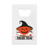 Treck Trat Pumpkin Lächeln Geldbeutel Flaschenöffner (Rückseite)