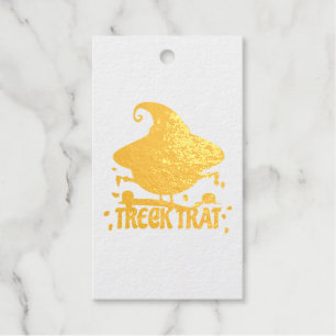 Treck Trat Pumpkin Lächeln Geschenkanhänger
