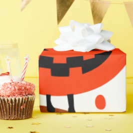 Treck Trat Pumpkin Lächeln Geschenkpapier