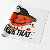 Treck Trat Pumpkin Lächeln Geschenkpapier (Ungerollt)