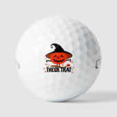 Treck Trat Pumpkin Lächeln Golfball (Vorderseite)
