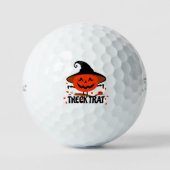 Treck Trat Pumpkin Lächeln Golfball (Vorderseite)