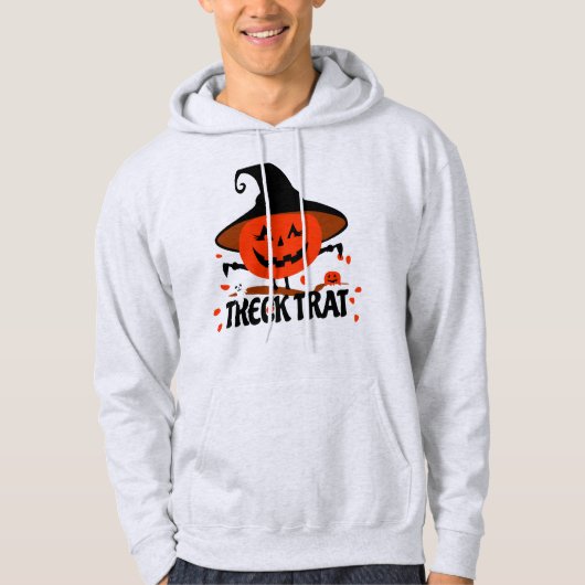 Treck Trat Pumpkin Lächeln Hoodie (Vorderseite)