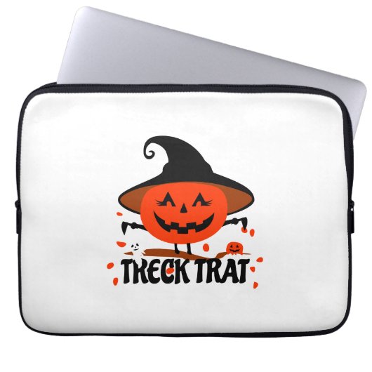 Treck Trat Pumpkin Lächeln Laptopschutzhülle (Vorderseite)
