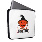 Treck Trat Pumpkin Lächeln Laptopschutzhülle (Vorne Rechts)