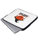 Treck Trat Pumpkin Lächeln Laptopschutzhülle (Vorne Knopf)