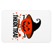Treck Trat Pumpkin Lächeln Magnet (Horizontal)