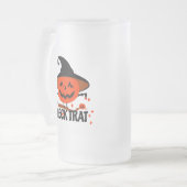 Treck Trat Pumpkin Lächeln Mattglas Bierglas (Vorderseite Links)