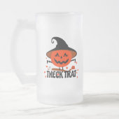 Treck Trat Pumpkin Lächeln Mattglas Bierglas (Links)