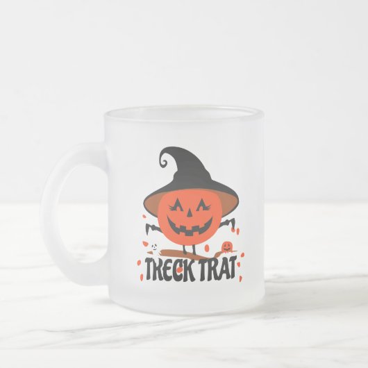 Treck Trat Pumpkin Lächeln Mattglastasse (Links)