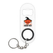 Treck Trat Pumpkin Lächeln Mini Flaschenöffner (Vorderseite)