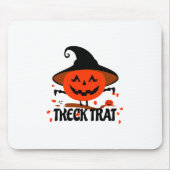 Treck Trat Pumpkin Lächeln Mousepad (Vorne)